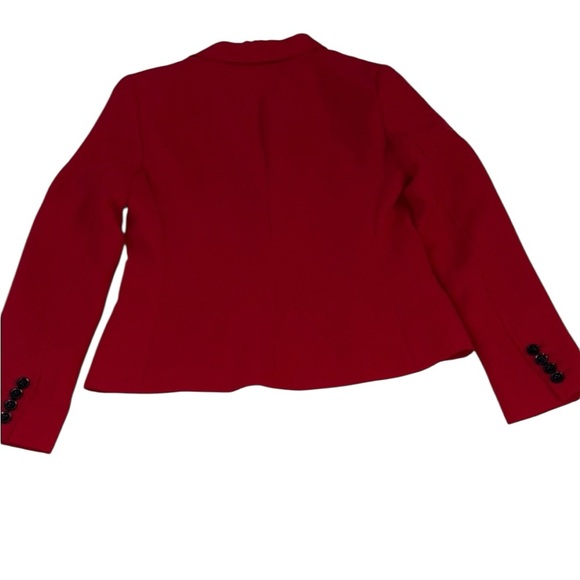 Banana Republic Red Blazer Tailored Suit Jacket Size 6P - Picture 2 of 4